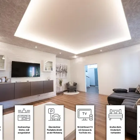 Ring48 Living - Modernes Wohnen Mit Wohlfuehlambiente Mitten Im Stadtzentrum - Vollausgestattete Kueche, Bad Mit Duschbadewanne, Parkplatz * Bayreuth